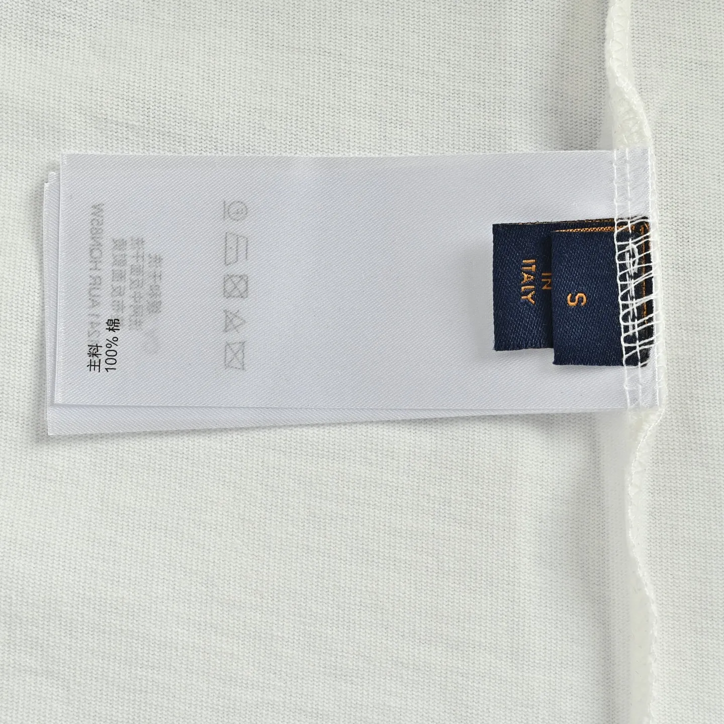 Louis Vuitton/Louis Vuitton 26ss leather chest label short sleeves